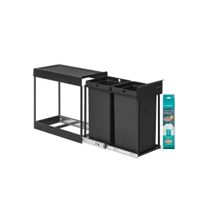 Pattumiera estraibile da cucina con doppio scomparto