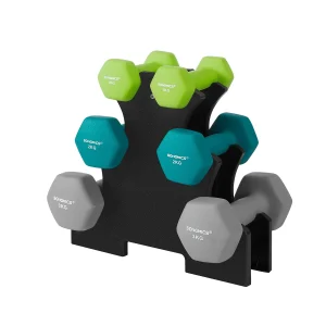 Set di Manubri con Supporto